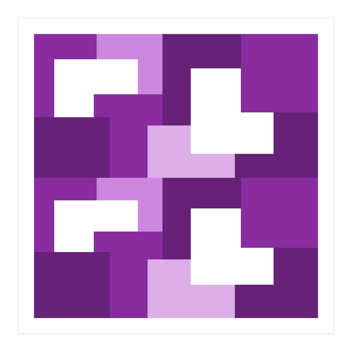 Purple Abstract Square Tiles (Print Only)