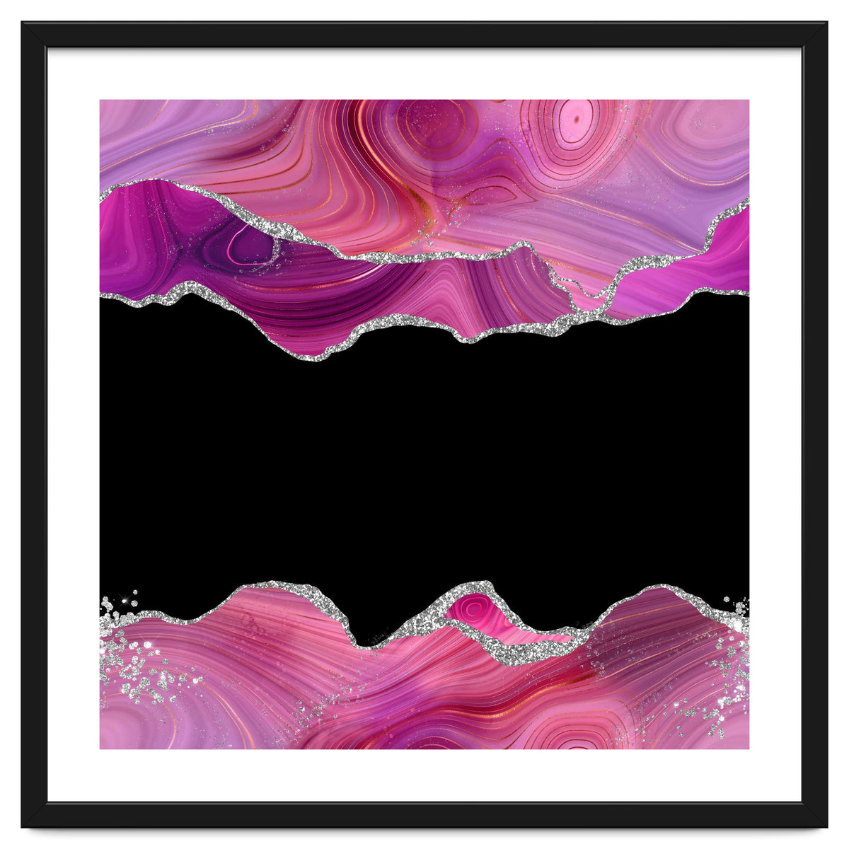 Magenta & Silver Agate Texture 03