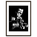 Miles Davis American Jazz Trumpeter in Grayscale thumbnail