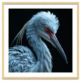 Striking Portrait Of A Blue Heron Bird thumbnail
