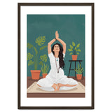 Serene Yoga Pose FitnessIllustration thumbnail