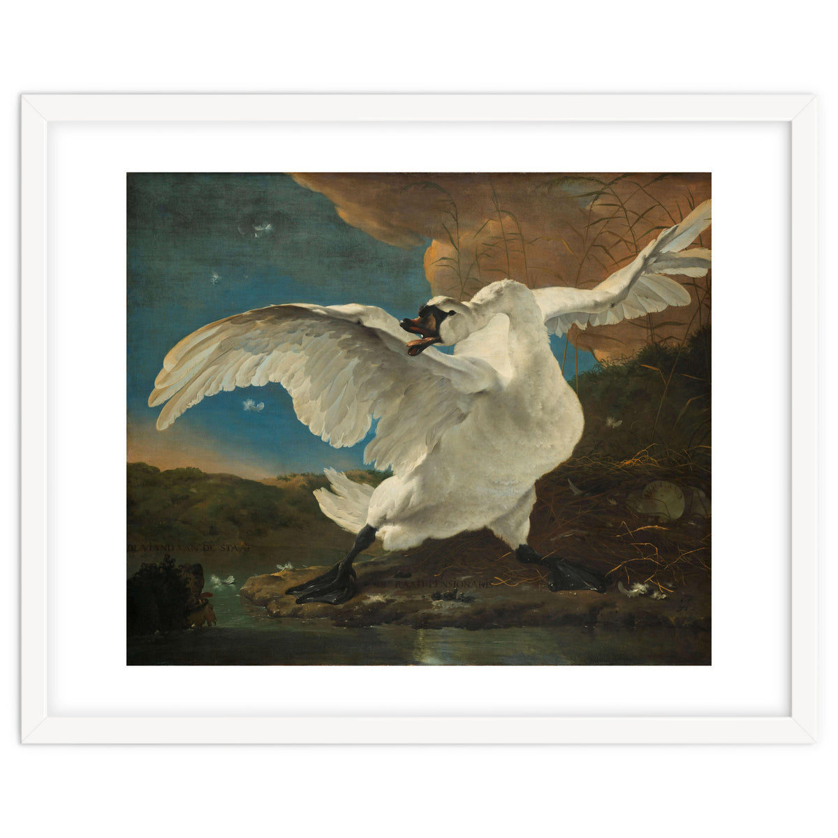 The Threatened Swan. The Threatened Swan; Interpreted later as an Allegory on Johan de Witt. Dati...