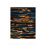 Sunset Reflection, Positivity Hope Growth Optimism Mindset, Nature Marble Dark Ocean (Print Only) thumbnail