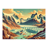 Vintage Argentina, Patagonia Glaciers Poster (Print Only) thumbnail