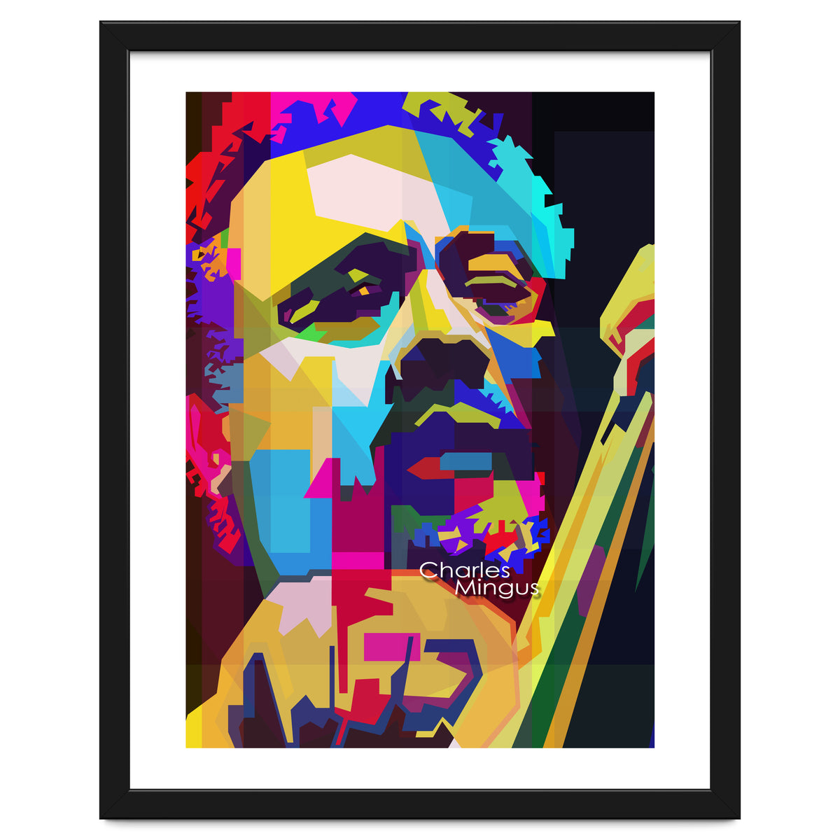 Charles Mingus Classic Jazz Pop Art WPAP