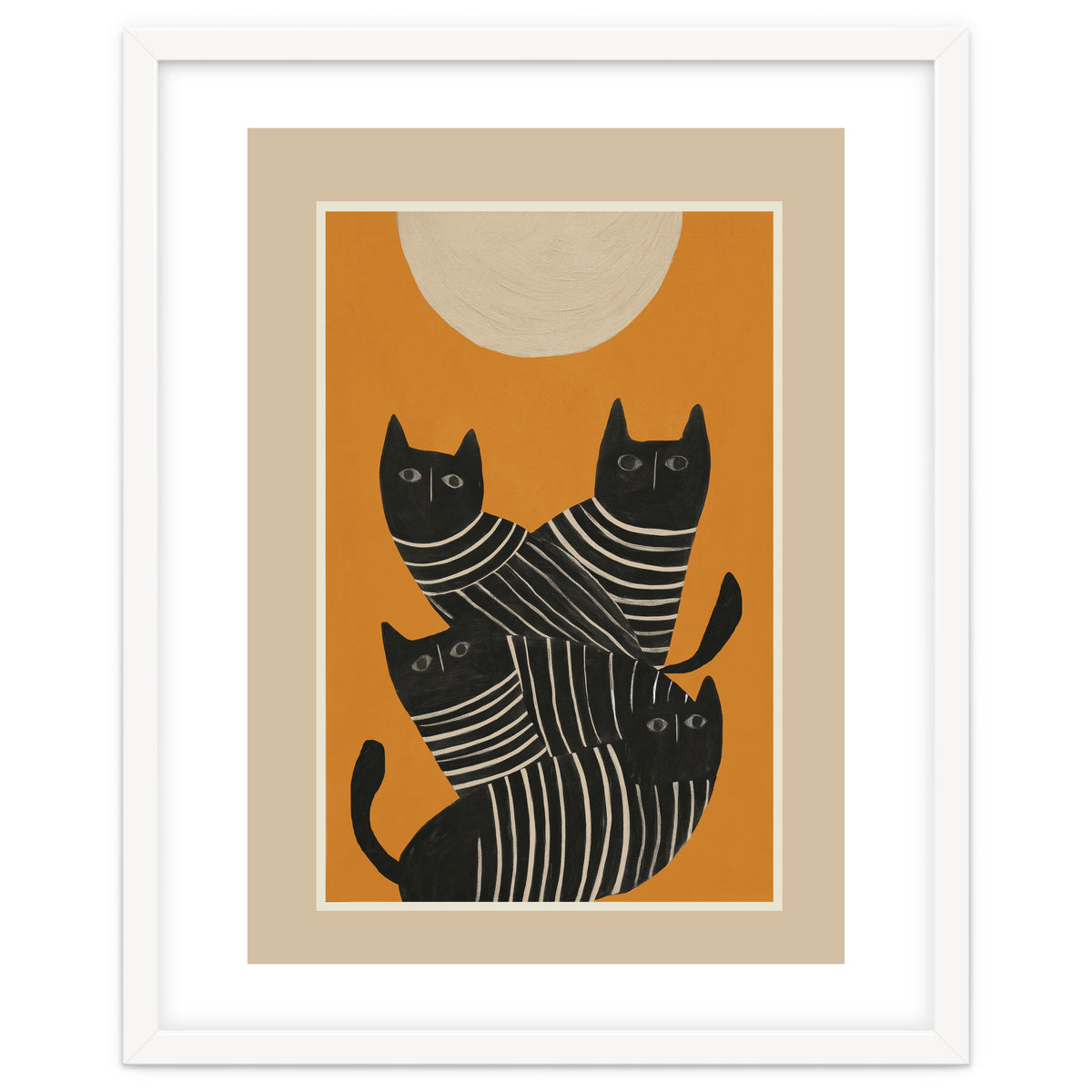 Abstract Black Cats