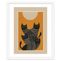 Abstract Black Cats