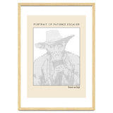 Portrait of Patience Escalier (1888) - Vincent van Gogh(ascii art) thumbnail