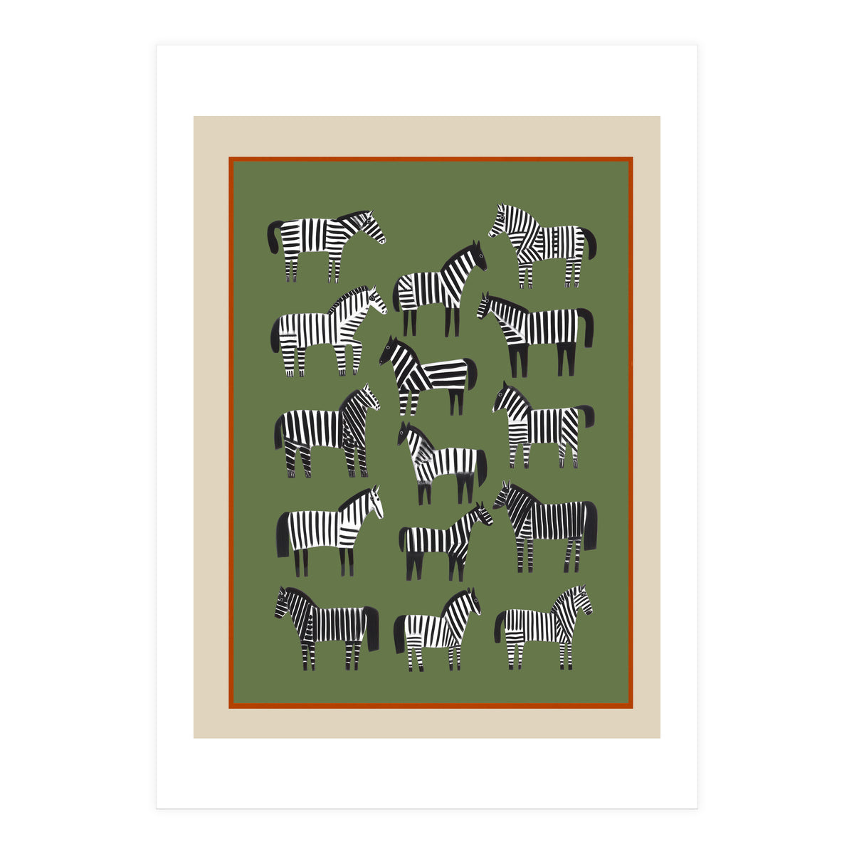 Striped Horses (Print Only)
