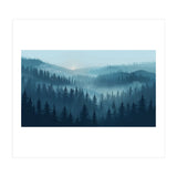 Misty Evergreen Forest: Moody Atmospheric Landscape (Print Only) thumbnail