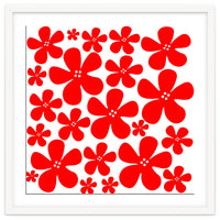 Red Flowers Pattern