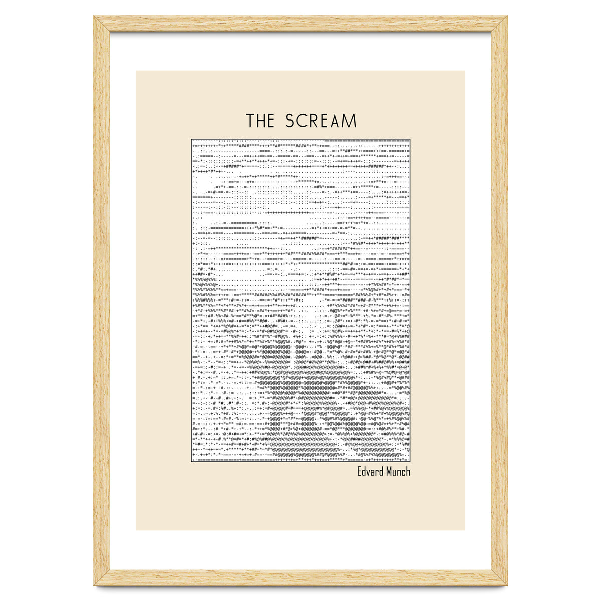 The Scream – Edvard Munch (ascii art)