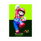 Super Mario Cartoon Character Pop Art (Print Only) thumbnail