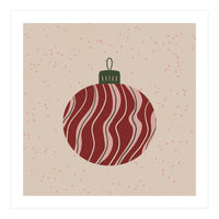 Christmas Globe with swirls (Print Only)