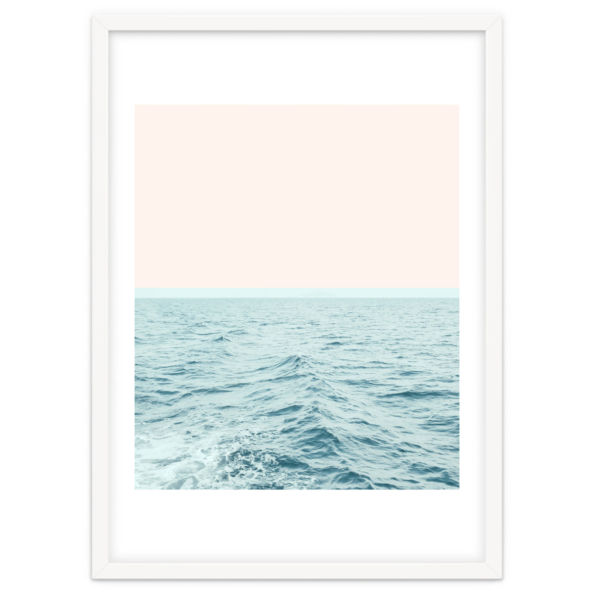 Sea Breeze, Minimal Nature Ocean Photography, Scenic Landscape Pastel Luxe Sea
