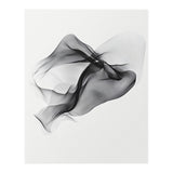 Abstract Black Flowing Fabric Wave (Print Only) thumbnail