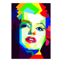 Marilyn Monroe Colorful Illustration Pop Art WPAP (Print Only)