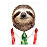 Sloth in the office Attire (Print Only) thumbnail