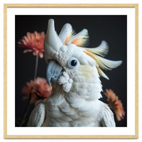 Beautiful Cockatoo Parrot With Yellow Crest