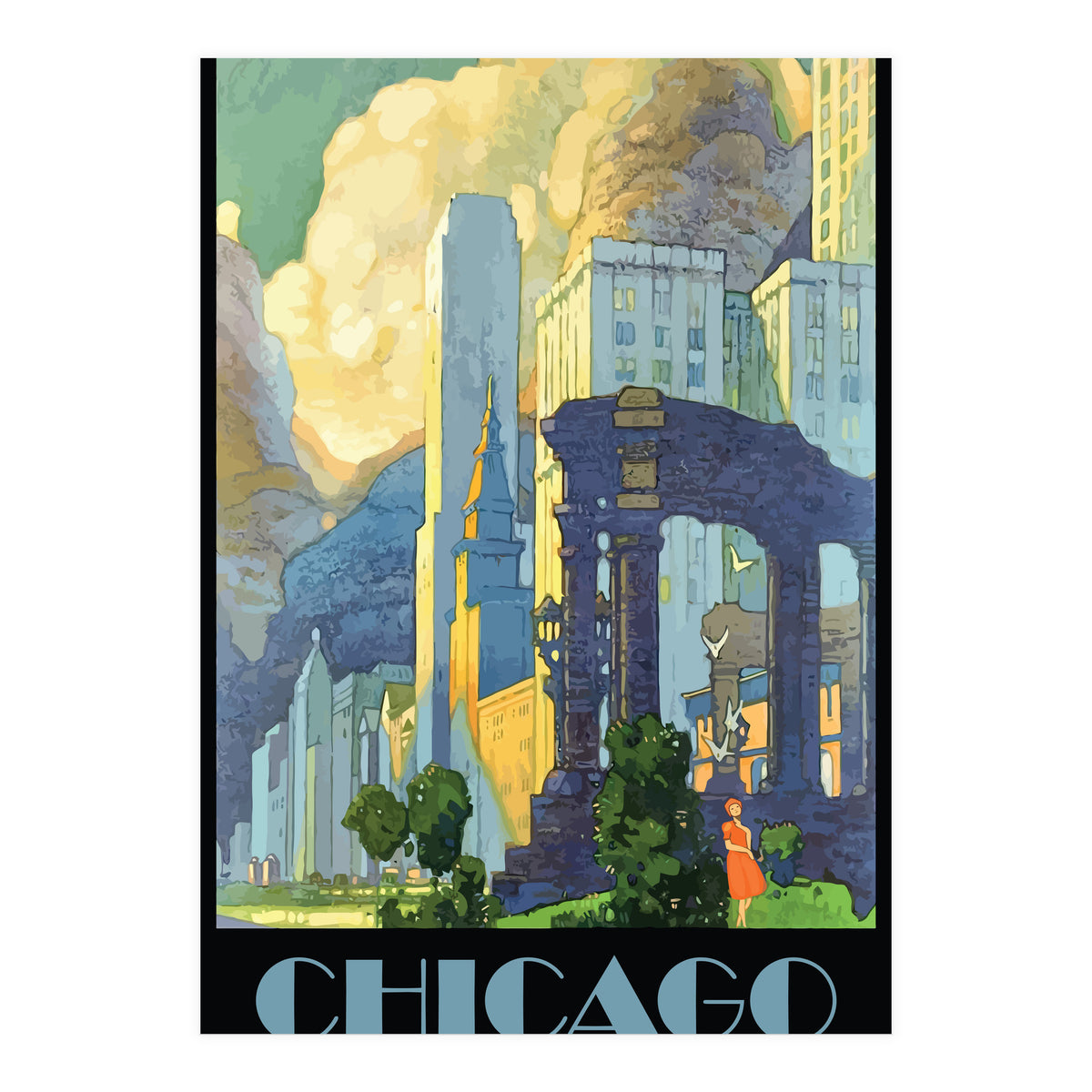 Chicago City, Illinois (Print Only)
