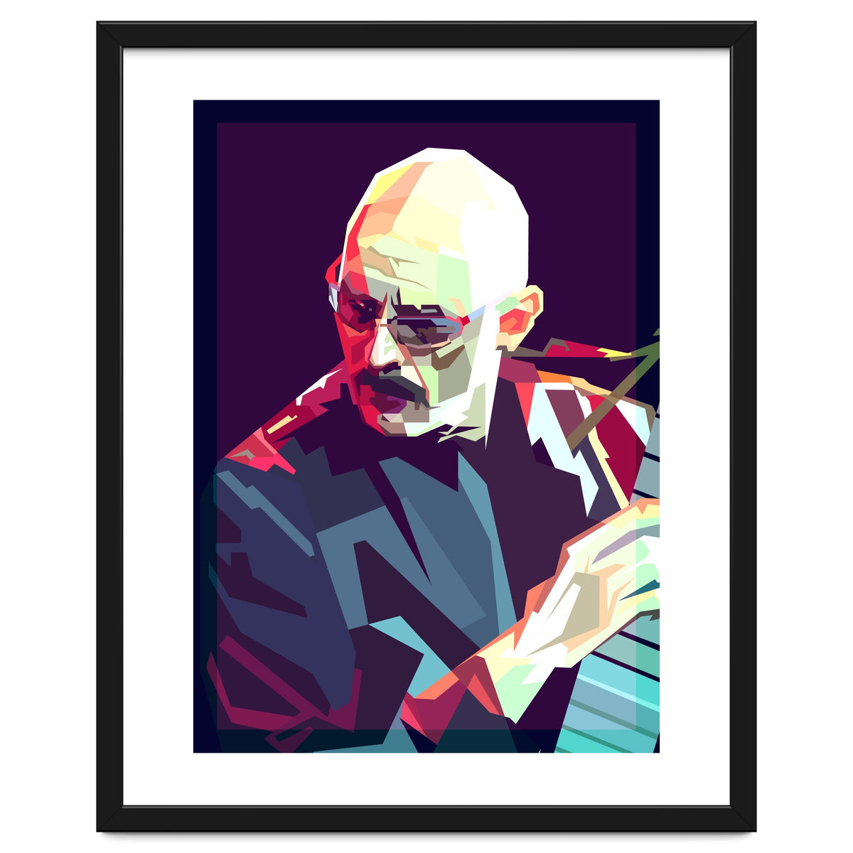Tony Levin Bass Musician Pop Art WPAP