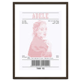Receipt Art Adele Red thumbnail