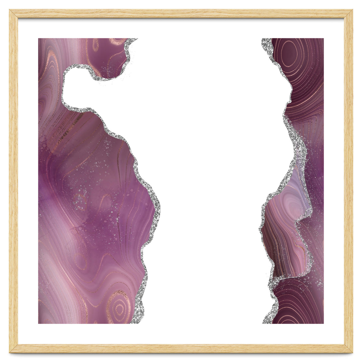 Mauve & Silver Agate Texture 06