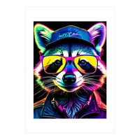 Raccoon In Glasses (Print Only)