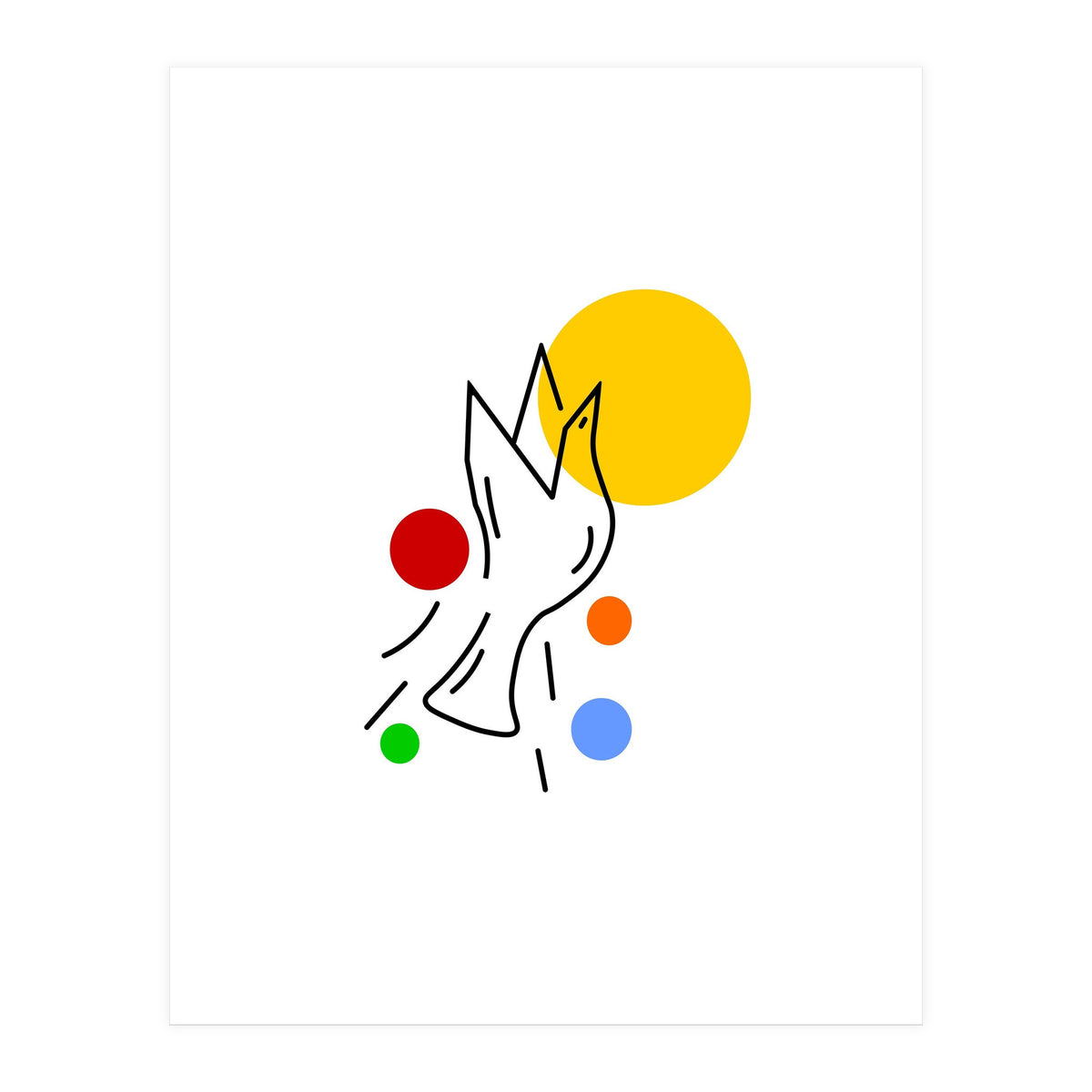 Bird In Flight  (Print Only)