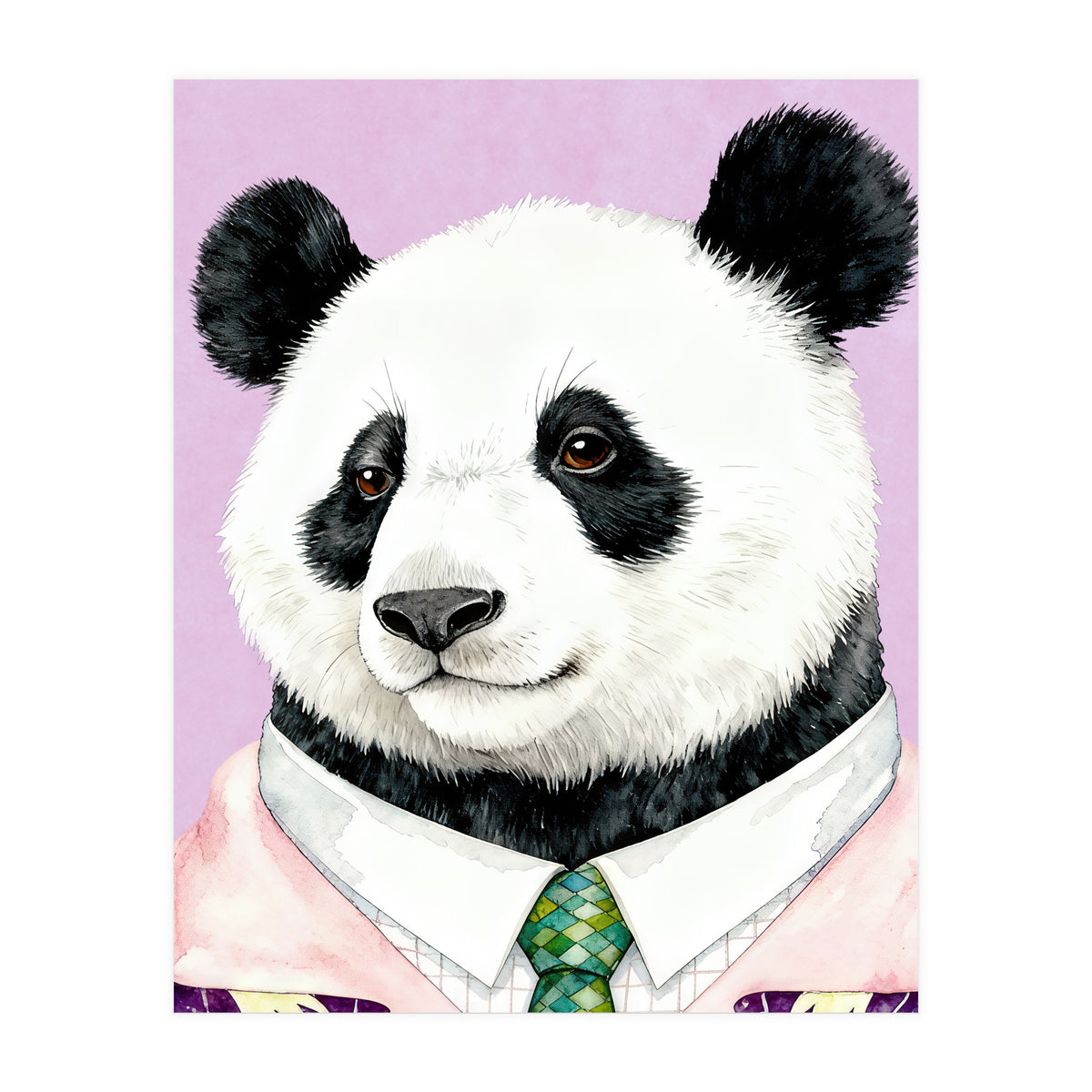 Dapper Panda Portrait (Print Only)