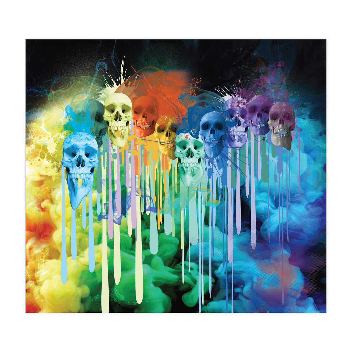 Ink Skulls Smoky (Print Only)