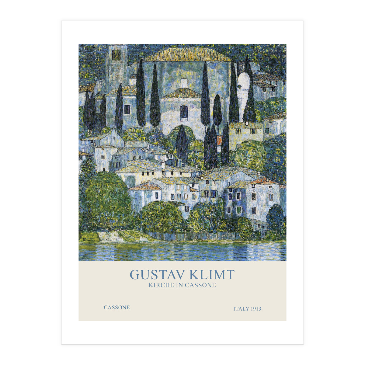 Gustav Klimt - Kirche in Cassone (Print Only)