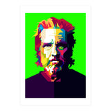 Jeff Bridges Hollywood Actor Pop Art WPAP (Print Only) thumbnail