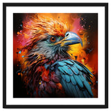 Vibrant Eagle Portrait Abstract Colorful Splatter Art thumbnail
