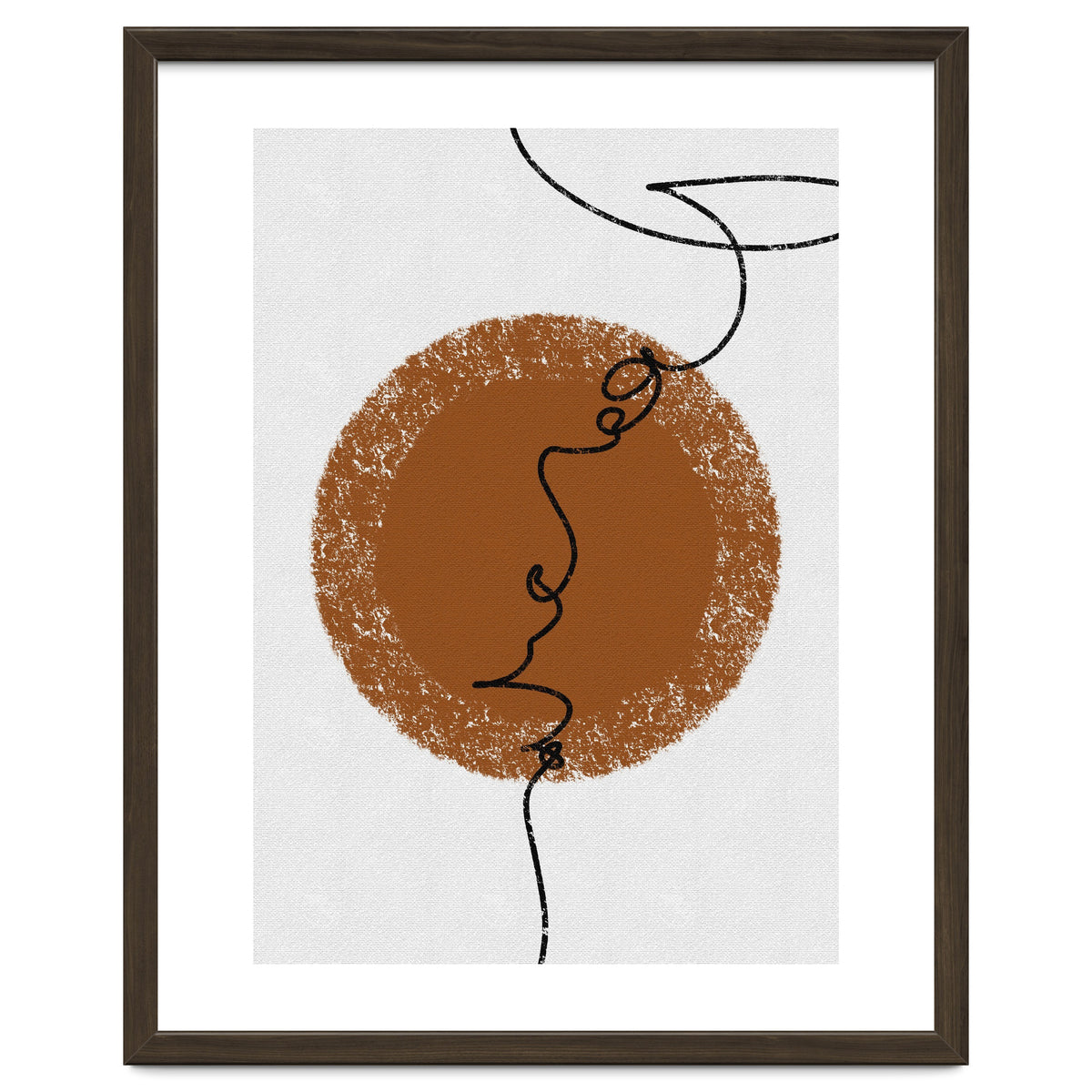 Abstract Brown and Black Lines