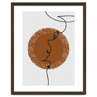 Abstract Brown and Black Lines