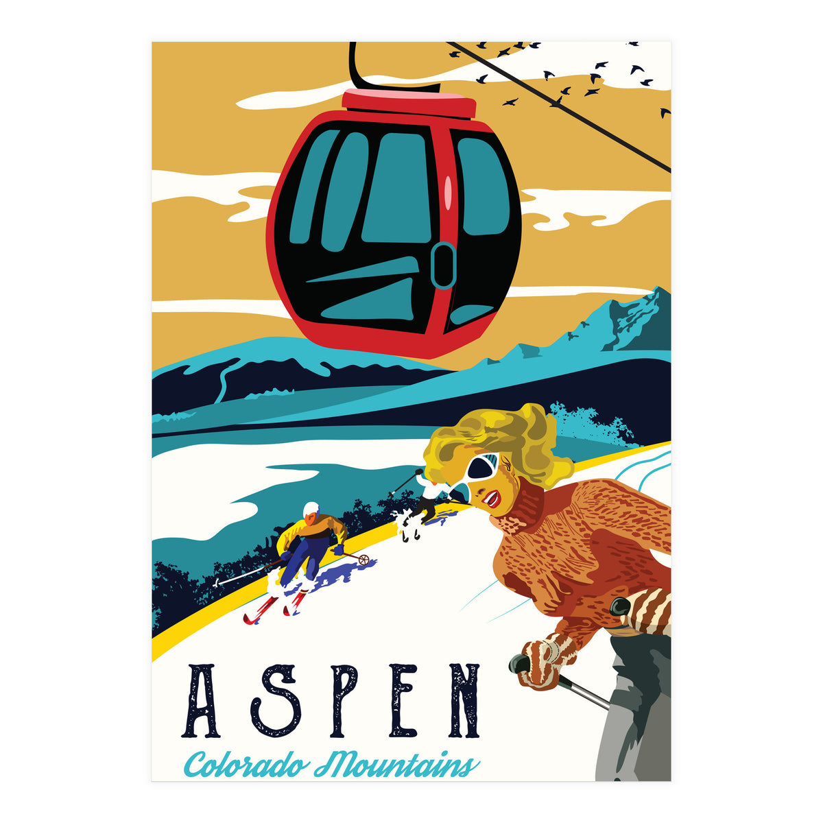 Aspen, Colorado Mountains (Print Only)