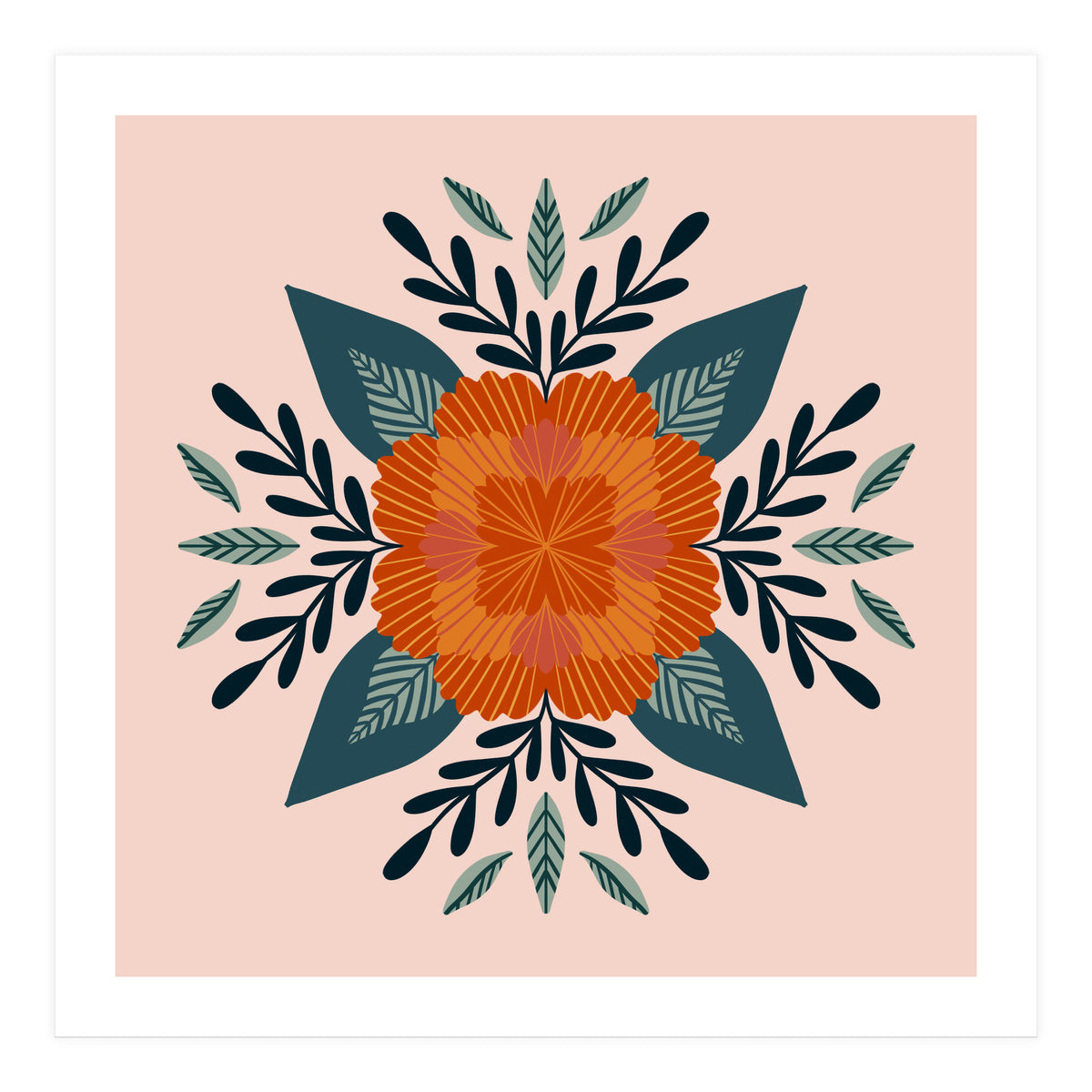 Orange Flower (Print Only)