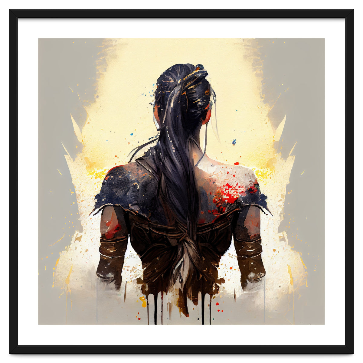 Warrior Woman From Behind