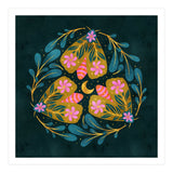 Floral Moths and Moon (Print Only) thumbnail
