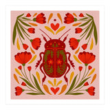 Beetle And Flowers (Print Only) thumbnail