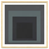 JOSEF ALBERS - HOMAGE TO THE SQUARE BLACK GREY thumbnail