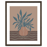 Modern Vase with Tropical Leaves thumbnail