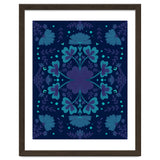 Clovers And Flowers Night Blue thumbnail