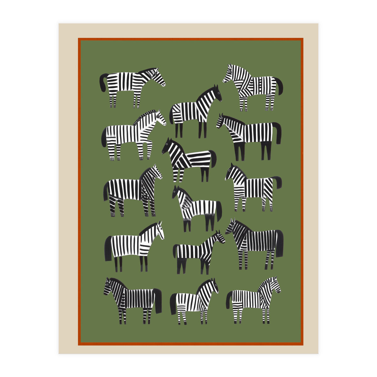 Striped Horses (Print Only)