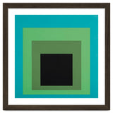 JOSEF ALBERS - HOMAGE TO THE SQUARE GREEN BLACK thumbnail