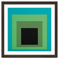 JOSEF ALBERS - HOMAGE TO THE SQUARE GREEN BLACK