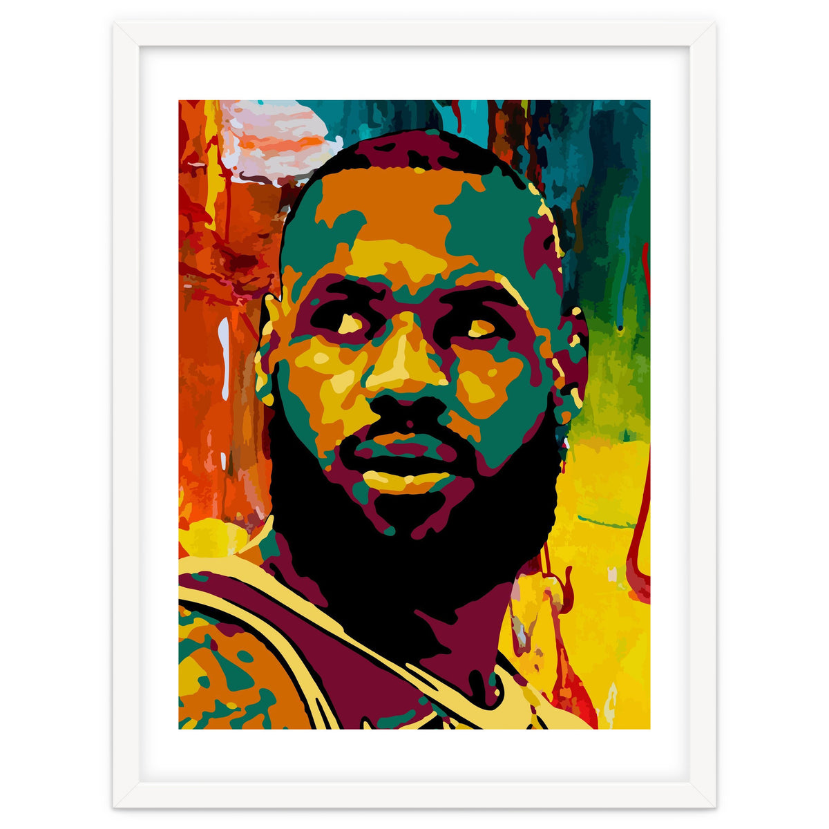 LeBron James Colorful abstract