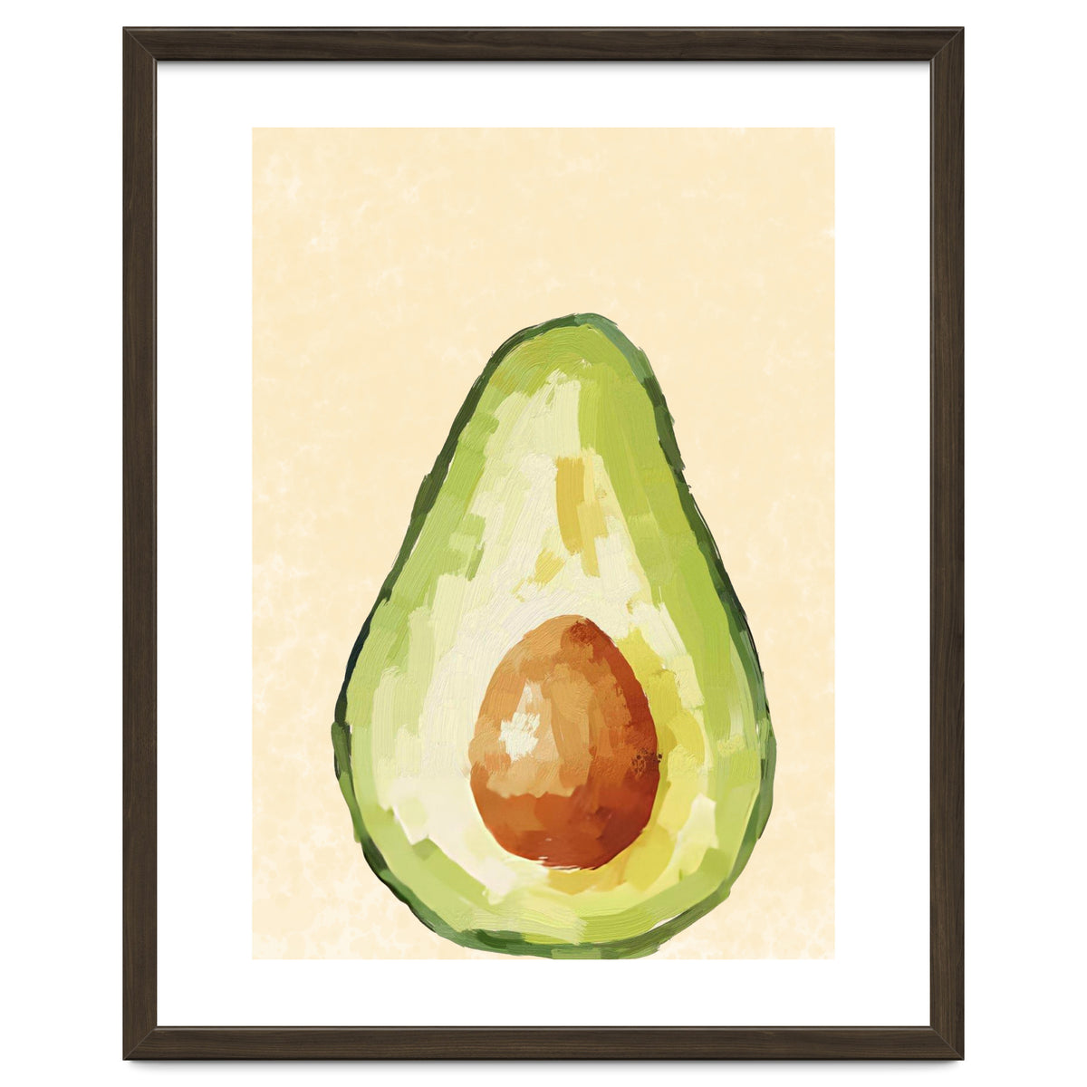 Avocado Half, Fresh Food Kitchen Art