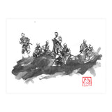 Bench Of Samurais (Print Only) thumbnail